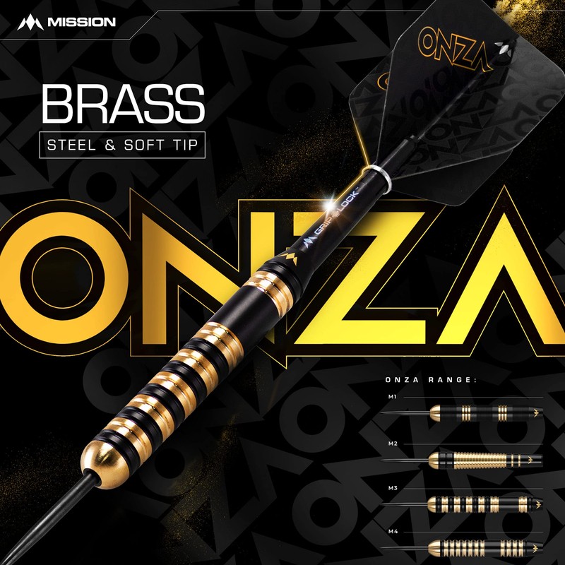 Mission Onza M3 Brass Darts Steel Tip 23g