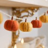 Lights4fun Pumpkin Garland Felt 130 cm Autumn Decoration