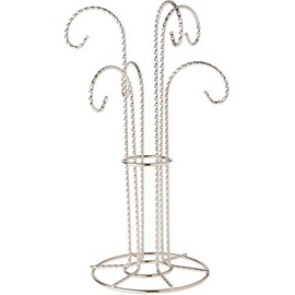 Bard's 6 Arm Silver-toned Ornament Stand, 12" H x 6" W x 6" D