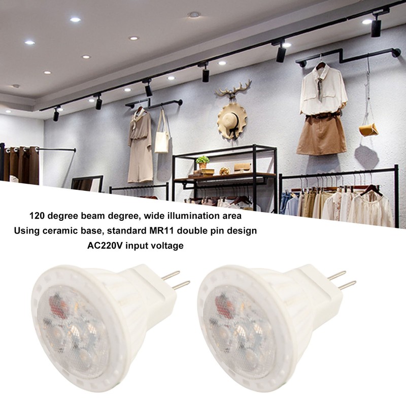 6Pcs MR11 LED Light Bulb 4W GU4 Dual Pin Bulb