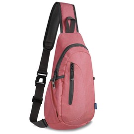 TITECOUGO Lightweight Chest Bag Small Shoulder Bag Lightweight Crossbody Backpack for Men Women and Children Shoulder Bag for Sports and Outdoor Use, Z1-canvas, watermelon red