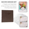 Samsill 2" Junior Recipe Binder Set, Complete with 50 Pack