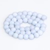Aquamarine Crystal Beads - 45pcs 8mm Round, Gemstone & Stone