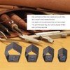 4Pcs Pentagon Cutting Punching Die Alloy Steel Leather Cutting Mold