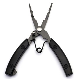 TUNUKE FP01 Fishing Pliers, Fishing, Fluorine Coated Treatment, Rust Proof, Needle Remover, Hook Remover, Line Cutter