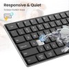 TIETI 2.4G Wireless Bluetooth Keyboard Rechargeable, Stainless Steel Ultra Slim