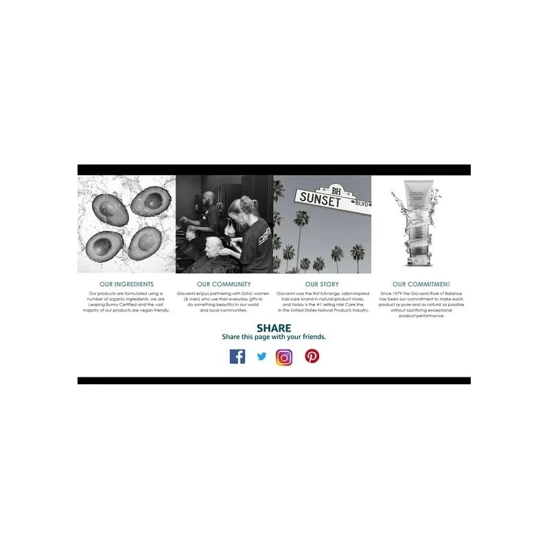 Giovanni 2chic Ultra Volume Shampoo, Color Safe Hydration Cruelty Free