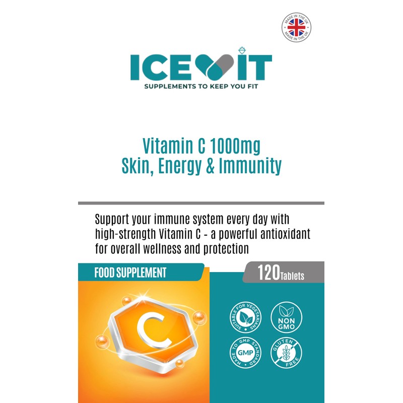 Vitamin C 1000mg – 120 Tablets | High Strength Immune