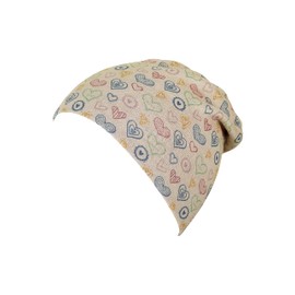 Sterntaler Baby Girl Hat Baby Beanie Hat Hearts, beige