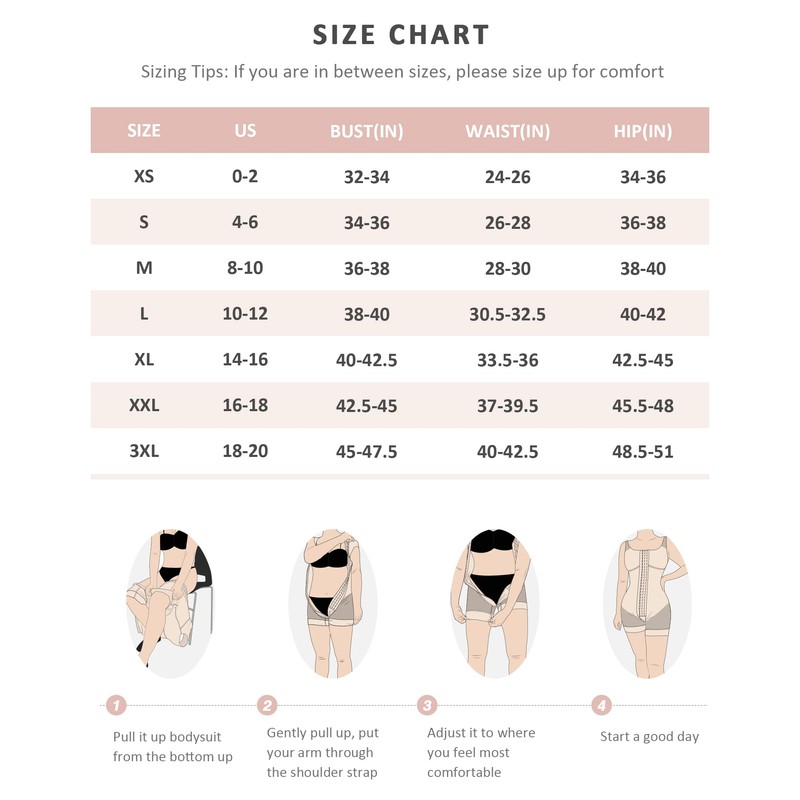 FeelinGirl Fajas Colombianas Moldeadora Tummy Control Faja Body Shaper Post