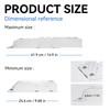 Sideways Magnetic Vent Extender for Under Furniture, Floor Resiter Vent
