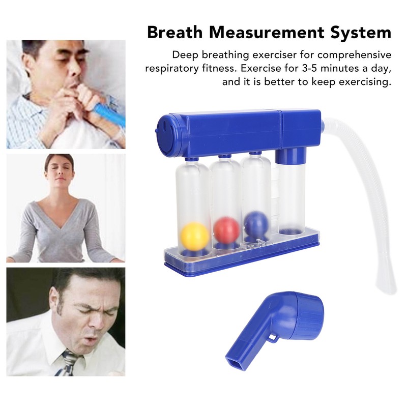 Deep Breathing Exerciser Washable Detachable Increase Lung Capacity Lung Breath