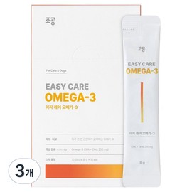 Tribute pet easy care stick nutritional supplement 10p, 80g, Omega 3, 3 pcs / 조공 반려동물 이지 케어 스틱 영양제 10p, 80g, 오메가3, 3개