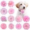 Lopsity 12PCS Pet Collar Flower Bow Collar Detachable Flower Embellishment