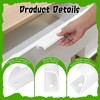 GHVACZS Pack of 4 Balcony Door Handles, White, Patio Door