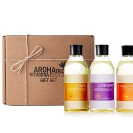 [Aroheartiz] Body oil solution 3 type gift set (300mlx3 bottles) / [아로하트리즈] 바디오일 솔루션 3종 선물세트 (300mlx3병)