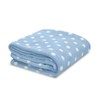 Little Starter Plush Toddler Blanket, Blue Dot