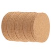 Round Cork Coasters,Unfinished Round Wood Blank Coaster Bulk for Drinks