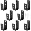 HOIGON 8 Pack 2 x 4 Inch Door Barricade Brackets,