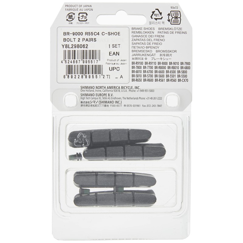 Shimano Y8L298062 Brake Pads (2015), Black