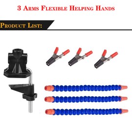 Flexible Helping Hands Soldering Station Third Hand Soldering Aid Soldering Station Tool Soldering Helping Hands Stations 360 Degree Rotating Clips