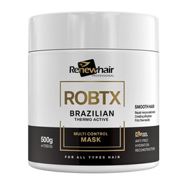 ROBTX Anti-Frizz, Thermo-Active, Multi-Control, Smart Technology Hair Treatment Mask | Volume Reduction, Shine & Softness | Vegan | Salon Finish 500ml