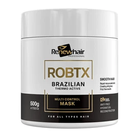ROBTX Anti-Frizz, Thermo-Active, Multi-Control, Smart Technology Hair Treatment Mask | Volume Reduction, Shine & Softness | Vegan | Salon Finish 500ml