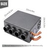 Saihisday 12V Car Auxiliary Heater, 4 Ports Universal Underdash Compact