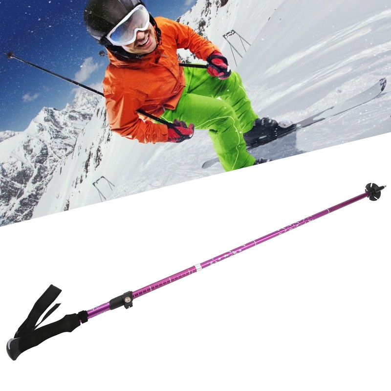 Walking Stick 5 Section Collapsible Aluminum Alloy Adjustable Folding Cane