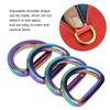 Pack of 10 D-rings, zinc alloy, reliable horseshoe shaped D-rings,