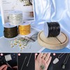 CREATZONE 32.8 Feet 1.2mm Black Snake Chain Necklace Link Cable