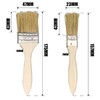 2 pcs fKiZanthene Pastry Brushes, Wooden Durable Cooking Brush for