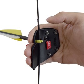 SHENG-RUI Archery Finger Tab Shooting Tabs Finger Saver Protect Guard Cow Leather for Recurve Bow Right Handed