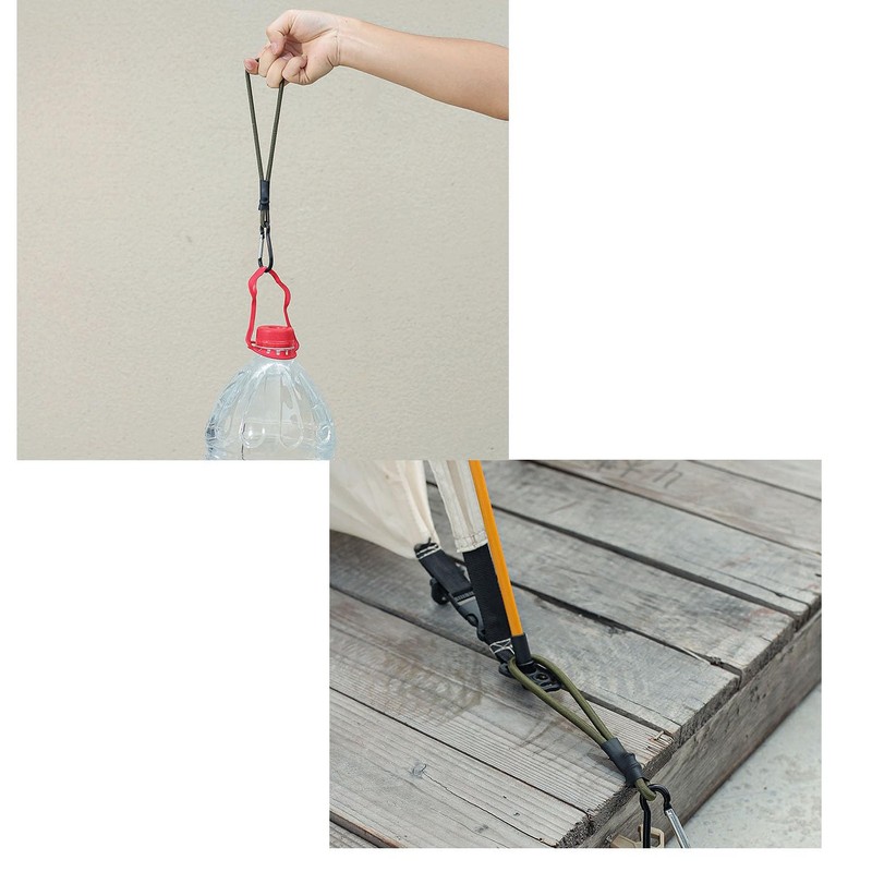 Mirhua Stretch Cord Hook Bungee Loop Camping Tent Fixed Elastic