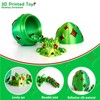 HiesDeosn 3D Printed Axolotl Dragon with Egg Toy, Cute 3-d