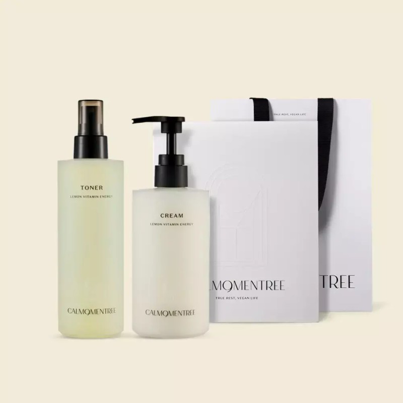 레몬 비타민 지성 모공토너수분크림 스킨케어 세트 (250ml/300ml) Lemon Vitamin Oil-Control