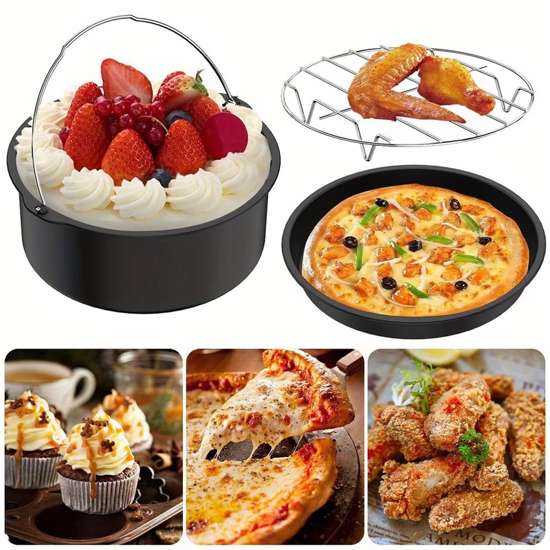 YuxingK Air Fryer Accessories Kit - 12pcs Universal for 4,