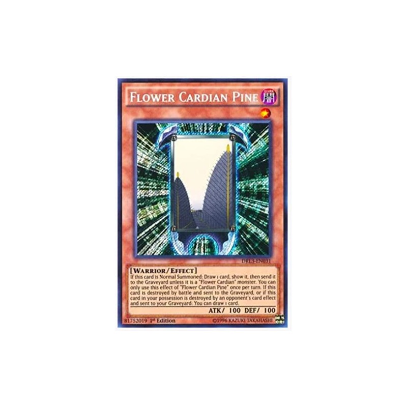 yugioh - Flower Cardian Pine DRL3-EN031 1st Edition Secret Rare