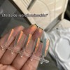 Polvo de Uñas Cromado Holográfico Espejo de Dona Glaseada Aurora