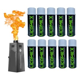 10 Piezas De Repuesto Para Máquina De Fuego Licomex 440ml