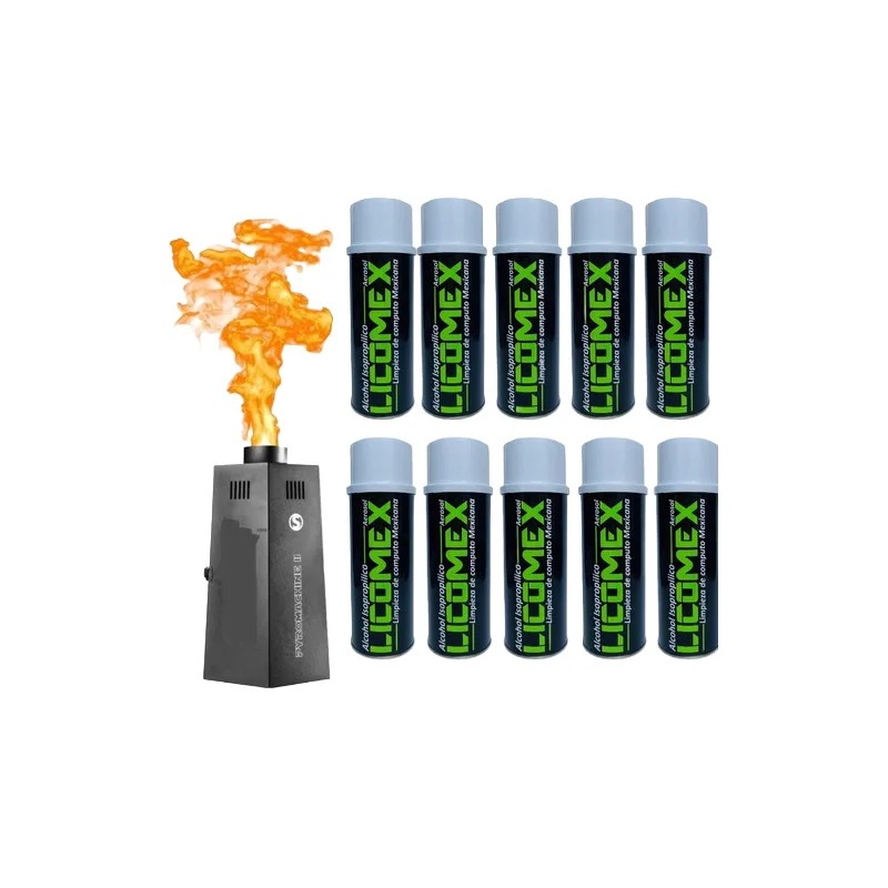 10 Piezas De Repuesto Para Máquina De Fuego Licomex 440ml