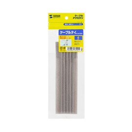 Sanwa Supply CA-651GYN Cable Ties (Velcro) Gray