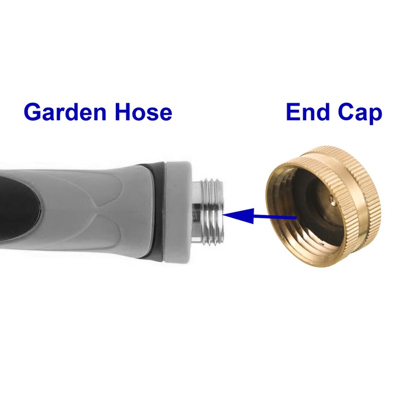 M MINGLE Garden Hose Female End Cap, Brass Spigot Cap,