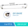 Accway (6 Pack) F6T5/DL 6500K Fluorescent Light Bulb, F6T5/D 6W