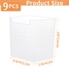 YAYODS 9 Pcs Fridge Storage Organiser Box, Plastic Refrigerator Side