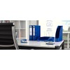 Leitz Leitz Mini-Heftgerät, Für 10 Blatt, Ergonomische Form, Blau, NeXXt-Serie,