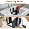 3Pcs Stackable Lids Organizer Compatible with Rubbermaid Brilliance Lids for