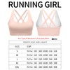 RUNNING GIRL Sports Bra for Women, Criss-Cross Back Padded Strappy