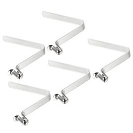 PATIKIL 9.5x6mm Kayak Paddle Snaps, 5 Pack Pole Push Button Spring Clips Steel Hollow Button Locking Tube Single Pin for Camping Awning Tent Pole