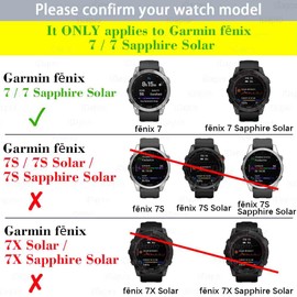 iDaPro [4 Pack] Screen Protector for Garmin Fenix 7 / fenix 7 Sapphire Solar Watch + Silicone Anti-dust Plugs Tempered Glass Anti-Scratch